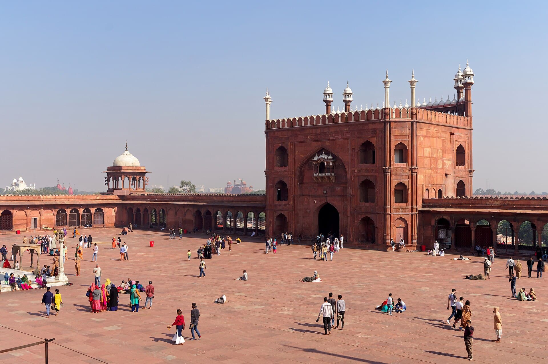 The lanes and minarets of Old Delhi around Jama Masjid